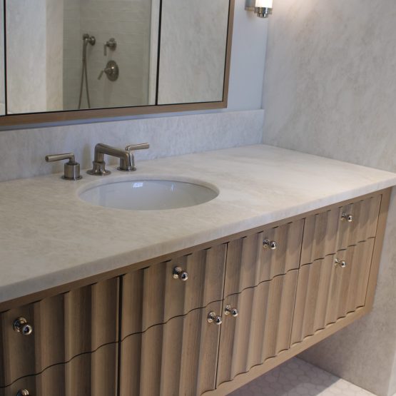 Bianco Rhino Marble Vanity