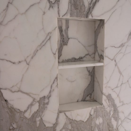 Cacutta Gold Shower niche with shelf