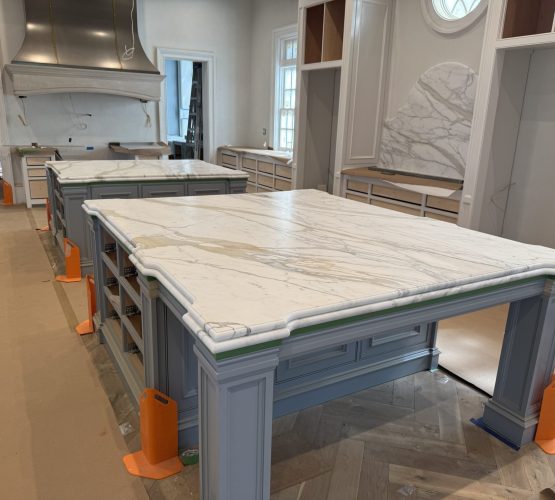 Calacatta Gold Laminated Island