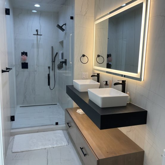 Mont Blanc Neolith Slab Walls for Bathroom