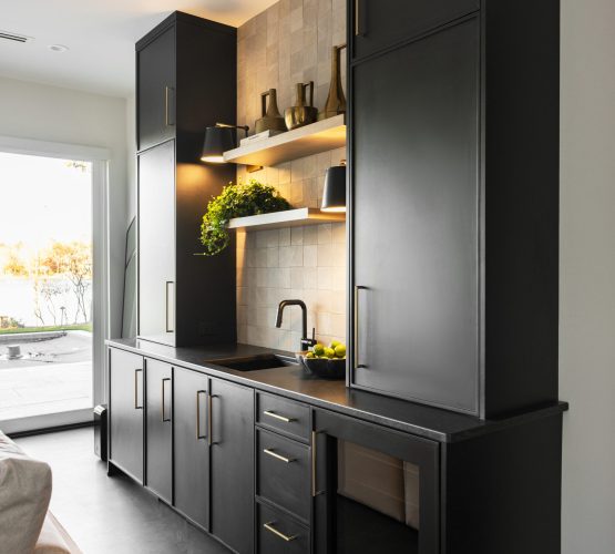 Mystic Gray Satin Wetbar