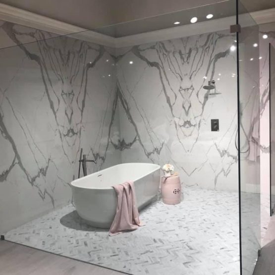 Porcelain Slab walls wet room